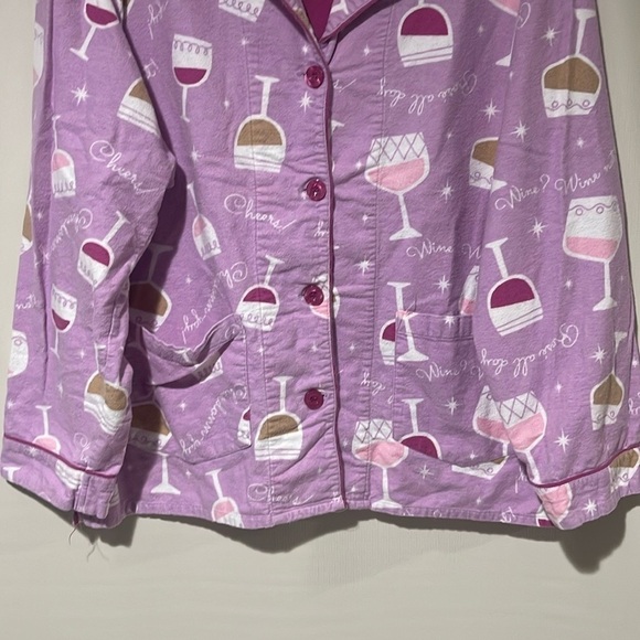 PJ Salvage Women's Button Up Pajama Top Medium - Picture 11 of 14